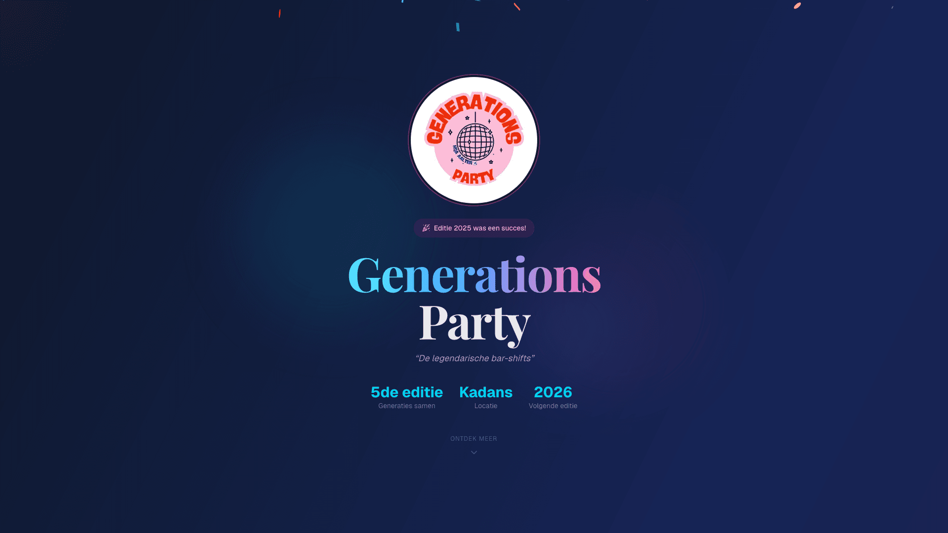 Vorschau des Projekts KSA Aalter Generations Party - Wiedersehens-Event 2025
