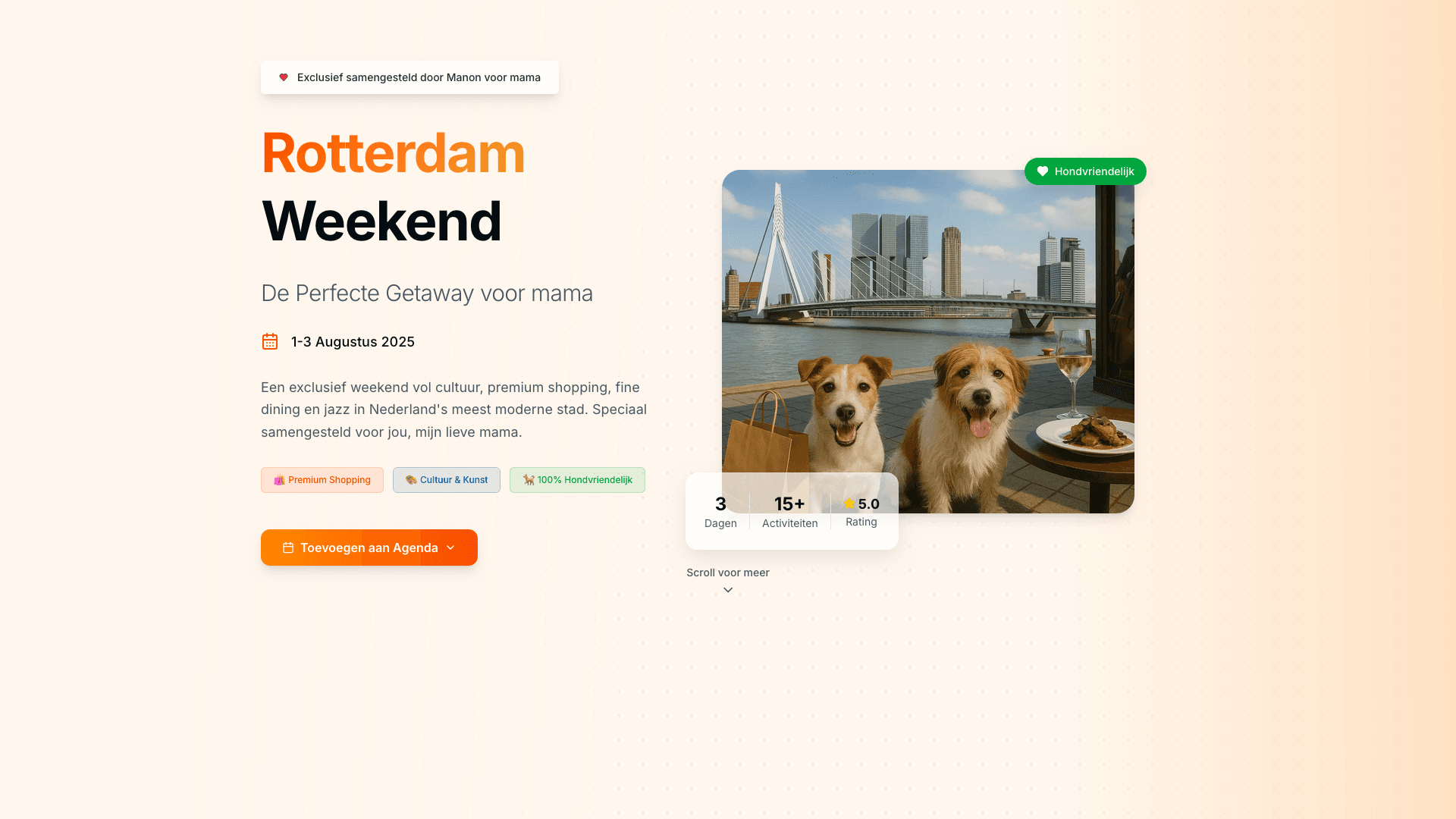 Vorschau des Projekts Rotterdam-Wochenendgeschenk - Hundefreundlicher Reiseführer