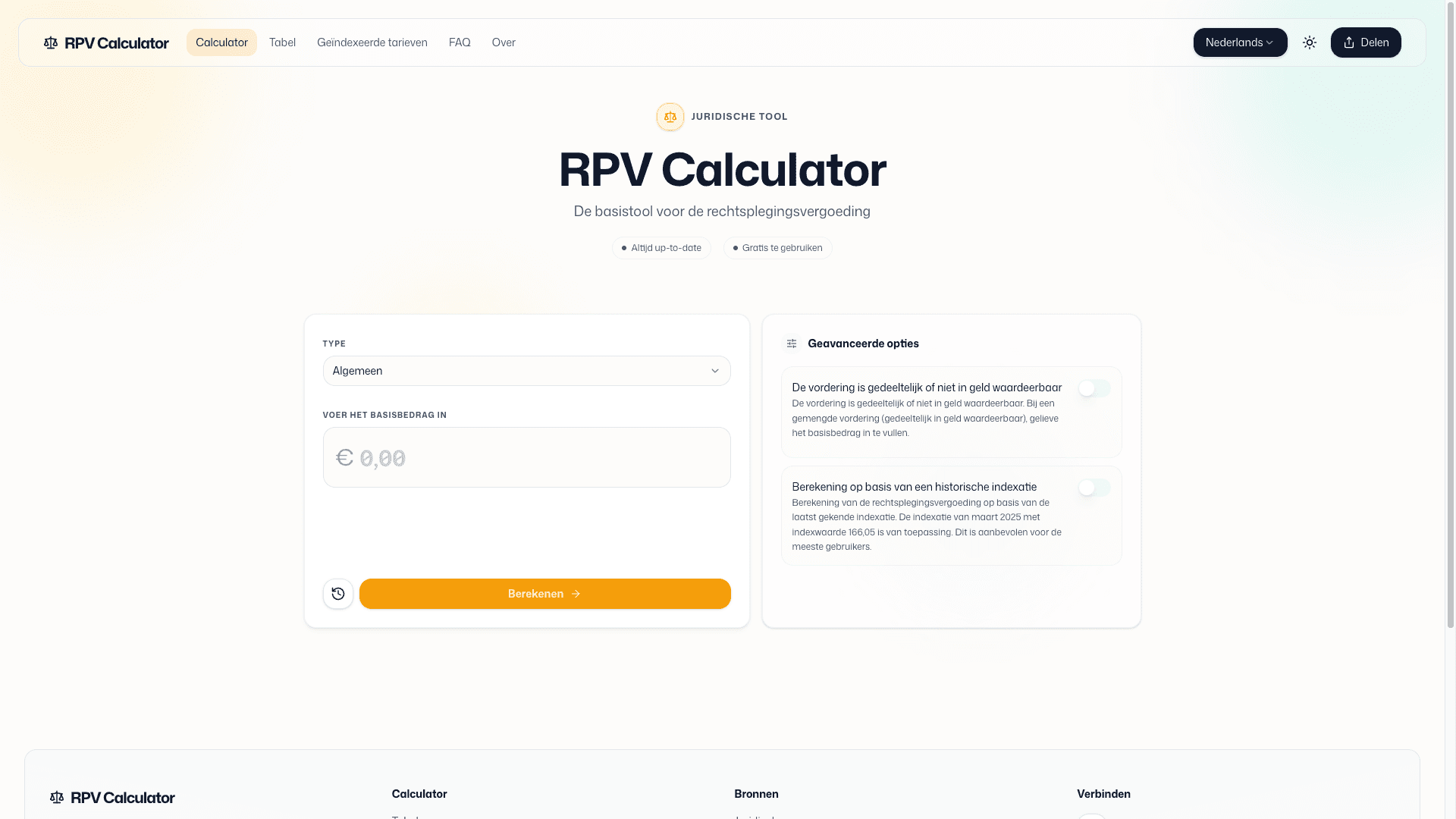 RPV Calculator - Procedural Indemnity Calculator project preview