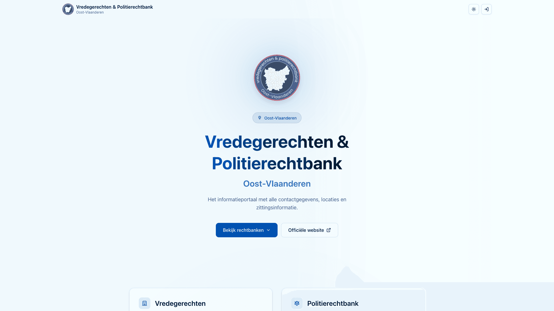 VGPROVL - Information Portal for Justice of the Peace Courts in East Flanders project preview