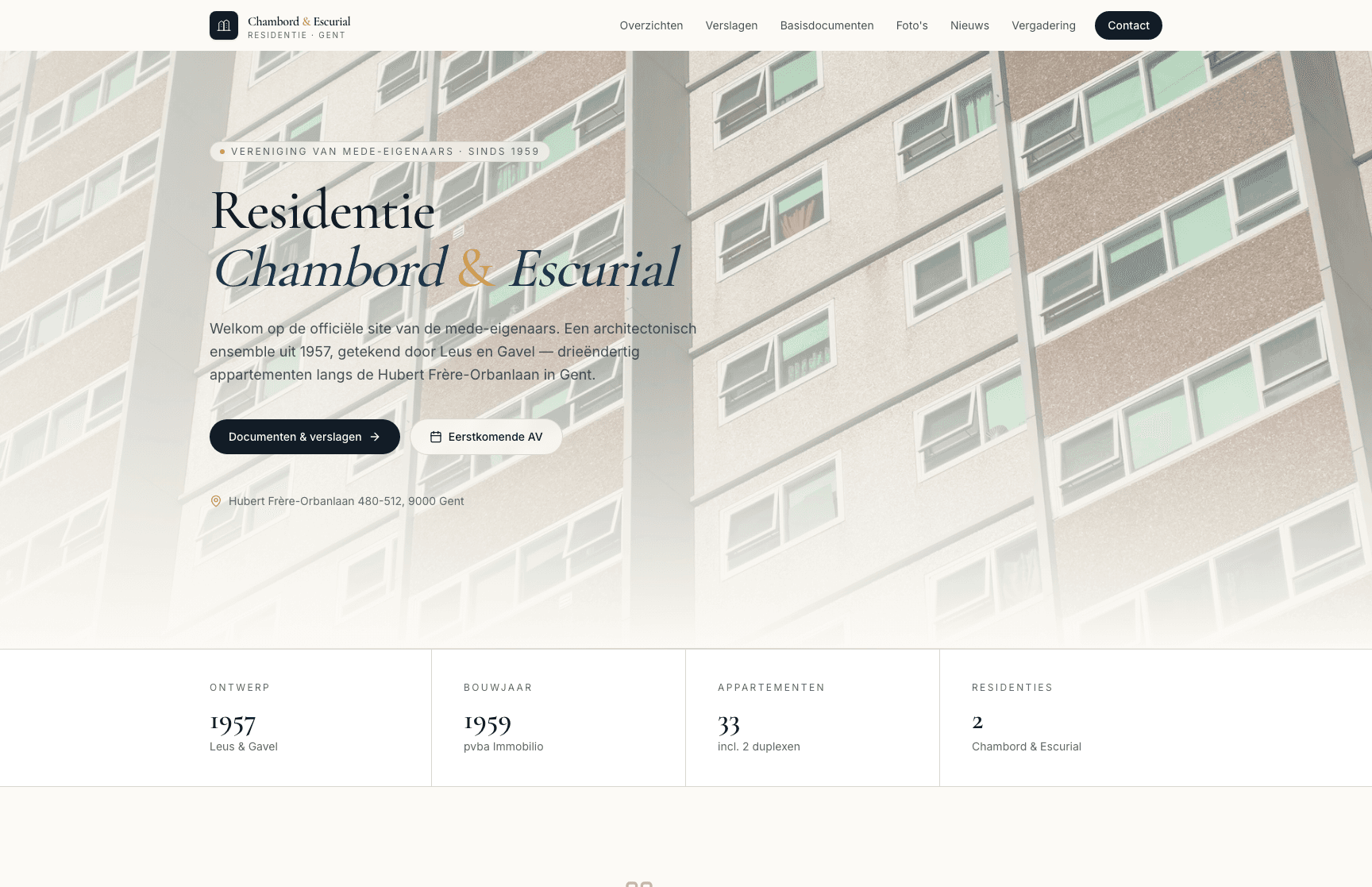 Residence Chambord & Escurial project preview