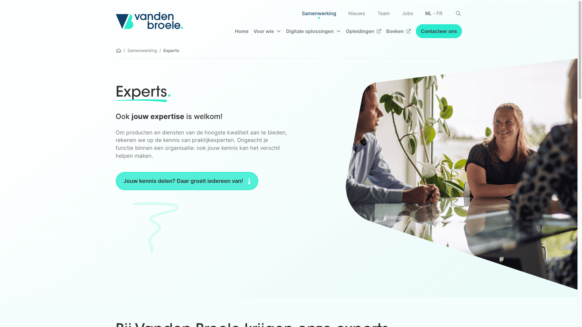 Expertcenter - Internal Platform Vanden Broele project preview