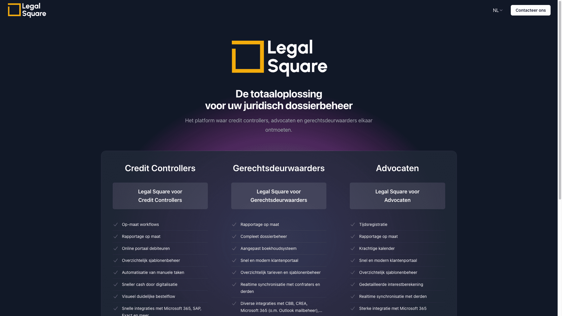 LegalSquare - Legal Case Management Platform project preview